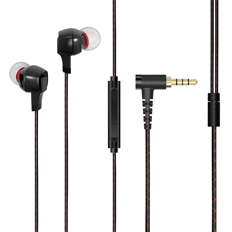 FiiO F1 динамические наушники-вкладыши с микрофоном для мобильного телефона