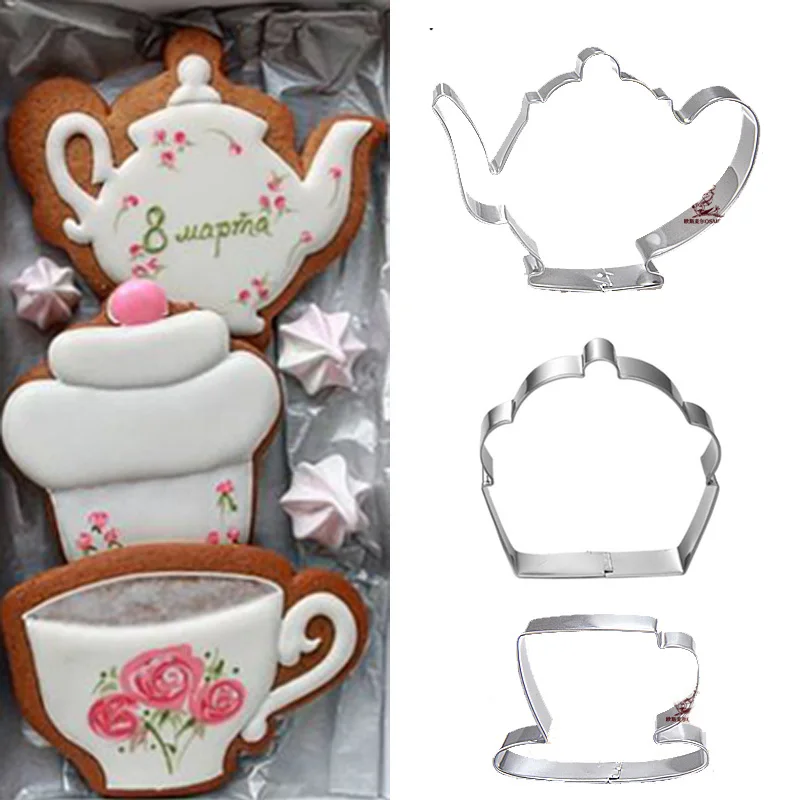 1pcs patisserie reposteria Teapot Tea Cup Fondant Cake Decor Tools Stainless Steel Cookie Cutter Biscuit Pastry Cupcake Mould
1pcs patisserie reposteria Teapot Tea Cup Fondant Cake Decor Tools Stainless Steel Cookie Cutter Biscuit Pastry Cupcake Mould