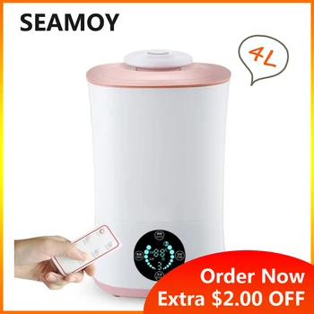 Seamoy 4000ml Remote Control Aroma Diffuser LCD Screen Smart Ultrasonic Air Humidifier Mist Maker Fogger 30W Timing Air Purifier
Seamoy 4000ml Remote Control Aroma Diffuser LCD Screen Smart Ultrasonic Air Humidifier Mist Maker Fogger 30W Timing Air Purifier
