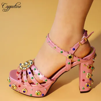 Capputine New Fashion African Rhinestone Leisure Italian Style Woman High Heels Orange Color Shoes For Party Free Shipping 
Capputine New Fashion African Rhinestone Leisure Italian Style Woman High Heels Orange Color Shoes For Party Free Shipping