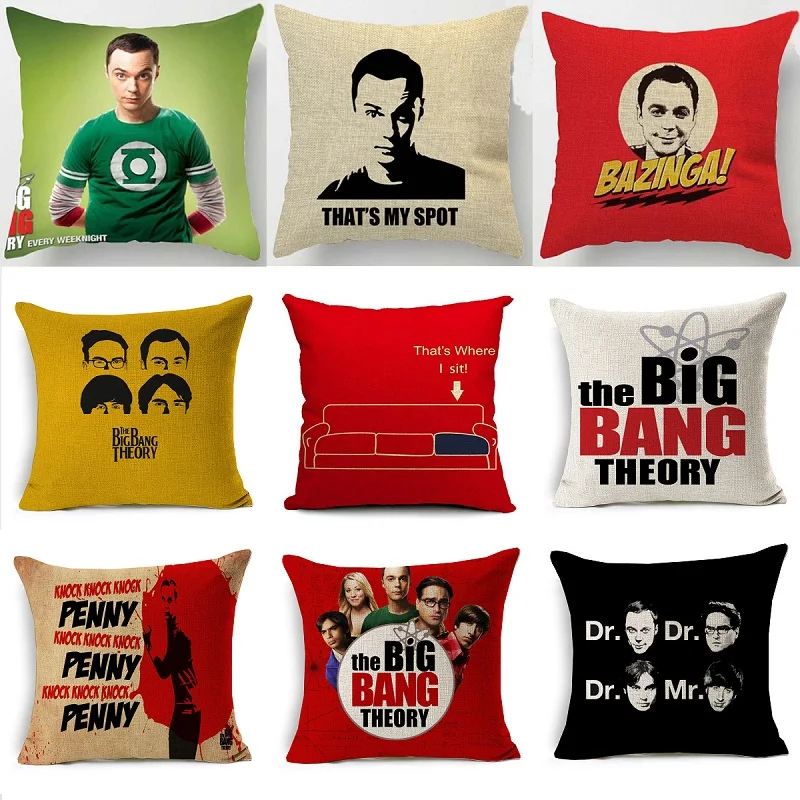 The Big Bang Theory Beige Cushion Cover 16 Styles Sheldon Spot Pillow Cover 45X45cm Thin Linen Cotton Bedroom Sofa Decoration
The Big Bang Theory Beige Cushion Cover 16 Styles Sheldon Spot Pillow Cover 45X45cm Thin Linen Cotton Bedroom Sofa Decoration