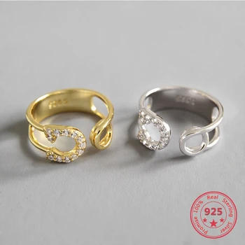 2019 New Style 925 Silver Fashion Personality Zircon Gold Rings Adjustable Women Jewelry
2019 New Style 925 Silver Fashion Personality Zircon Gold Rings Adjustable Women Jewelry