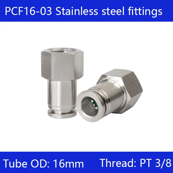 Free shipping 10 pcs/lot 16mm to 3/8" PCF16-03,304 Stainless Steel Straight Female Connector
Free shipping 10 pcs/lot 16mm to 3/8" PCF16-03,304 Stainless Steel Straight Female Connector
