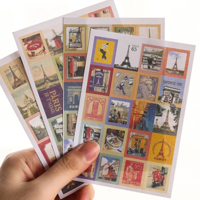 80pcs Famous Landmark Paris Tower Paper Stamp Sticker Dairy Notebook Scrapbooking Album Decor Vintage Stationery School Supply
80pcs Famous Landmark Paris Tower Paper Stamp Sticker Dairy Notebook Scrapbooking Album Decor Vintage Stationery School Supply