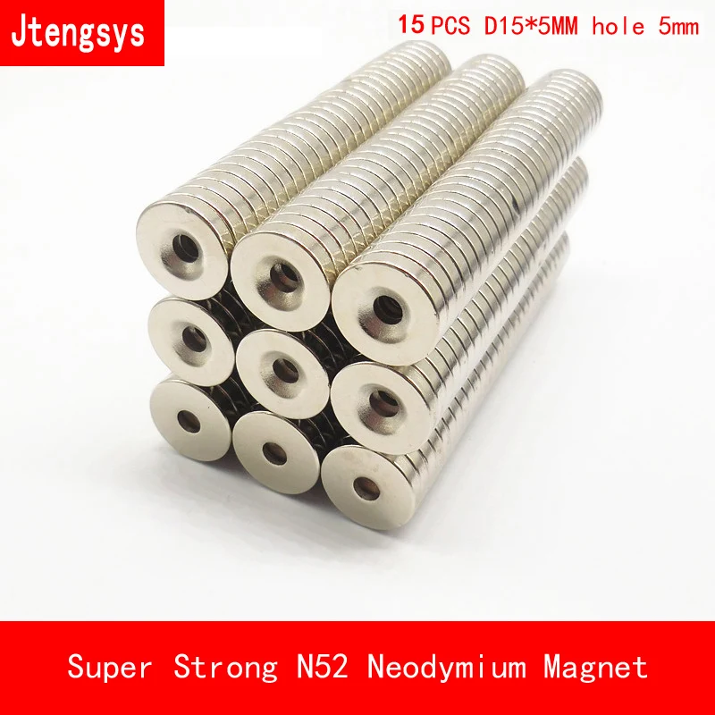 Jtengsys New 15pcs 15mm x 5mm Strong Ring Magnets Countersunk Hole 5mm Rare Earth Neodymium Circular magnet N52 Neodymium magnet
Jtengsys New 15pcs 15mm x 5mm Strong Ring Magnets Countersunk Hole 5mm Rare Earth Neodymium Circular magnet N52 Neodymium magnet