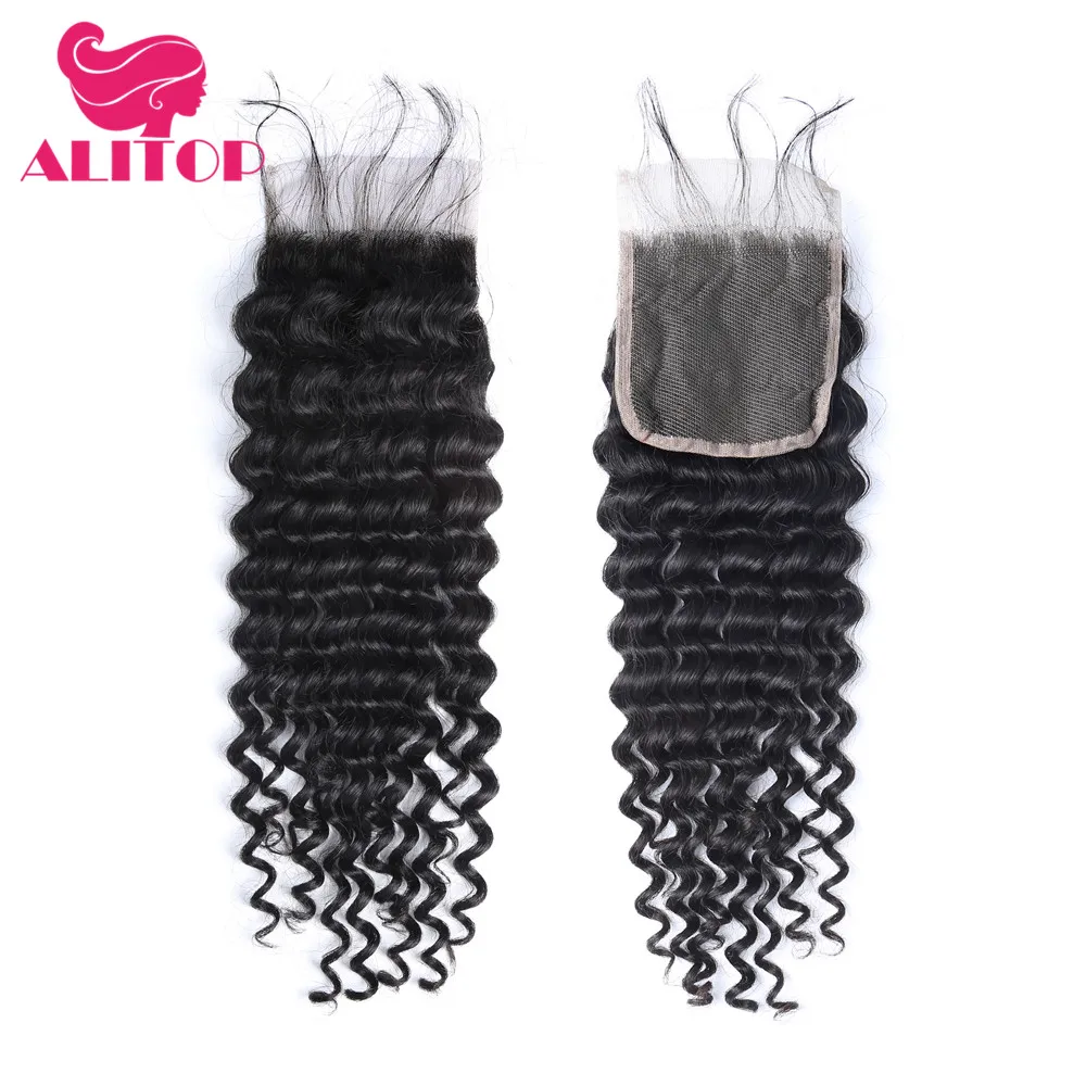 ALITOP Malaysian Hair Plucked Deep Wave Lace Closure 4X4 Free /Middle Part Tight Curly Non-Remy Human Hair Closure Can Be Dyed
ALITOP Malaysian Hair Plucked Deep Wave Lace Closure 4X4 Free /Middle Part Tight Curly Non-Remy Human Hair Closure Can Be Dyed