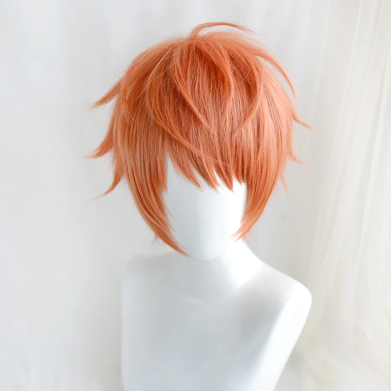 Paxbara Division Rap Battle Hypnosis Mic Orange Wig Cosplay Wigs Short Fluffy Layered Anime & Cap 8 Paxbara Division Rap Battle Hypnosis Mic Orange Wig Cosplay Wigs Short Fluffy Layered Anime & Cap -Zentai shop online