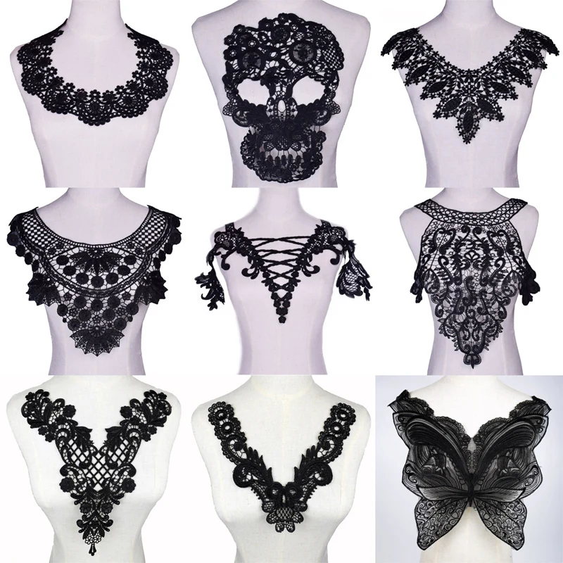 Black Flower Sewing Craft Lace Fabric Garment motif Embroidery Lace Neckline Collar DIY Sewing Applique Lace Trim
Black Flower Sewing Craft Lace Fabric Garment motif Embroidery Lace Neckline Collar DIY Sewing Applique Lace Trim