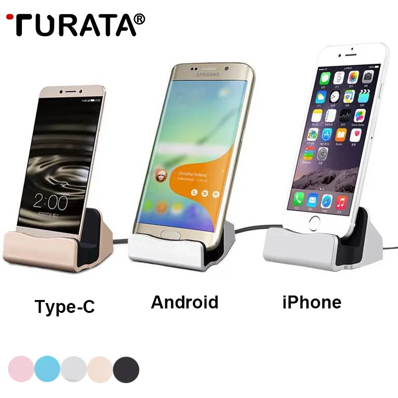 TURATA Universal Android Sync Data Charging Desktop Dock Station Charger Mirco usb Type-C For iPhone X 8 7 6S Plus 5S Samsung S8
TURATA Universal Android Sync Data Charging Desktop Dock Station Charger Mirco usb Type-C For iPhone X 8 7 6S Plus 5S Samsung S8