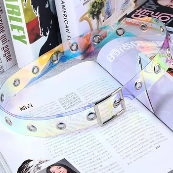 3 styles Pin Buckle Transparent Laser Holographic Women Belt Punk Buckle Waistband Waist Belt Dress Accessories
3 styles Pin Buckle Transparent Laser Holographic Women Belt Punk Buckle Waistband Waist Belt Dress Accessories