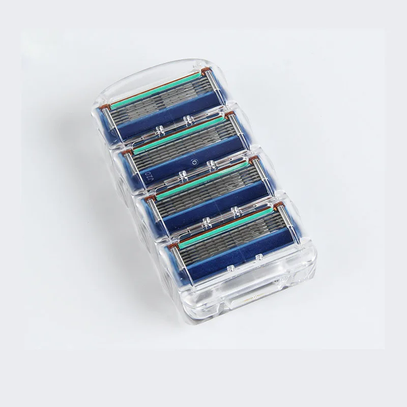High Quality 4pcs/pack 5 layers Blade Razor Blades For Men Shaving Face Care Cassette Shaving Compatible With Gillettee Fusione
High Quality 4pcs/pack 5 layers Blade Razor Blades For Men Shaving Face Care Cassette Shaving Compatible With Gillettee Fusione