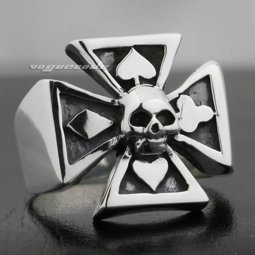 925 Sterling Silver Spade Cross Skull Mens Biker Ring 9G009 Biker Jwewllery US Size 7 to 13
925 Sterling Silver Spade Cross Skull Mens Biker Ring 9G009 Biker Jwewllery US Size 7 to 13