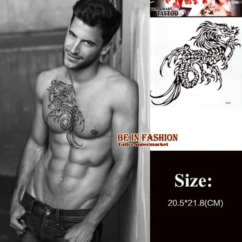 3pcs/lot new large Black Wolf Dragon design Temporary tattoo sticker Arm/body/back painting MQS04 drawing Waterproof cool men 
3pcs/lot new large Black Wolf Dragon design Temporary tattoo sticker Arm/body/back painting MQS04 drawing Waterproof cool men