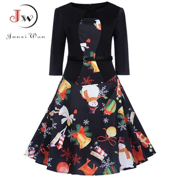 New Two Pieces Women Vintage Dress 3/4 Sleeve Christmas Dresses Snowman Print Belt Slim Elegant Office Prom Casual Midi Dress
New Two Pieces Women Vintage Dress 3/4 Sleeve Christmas Dresses Snowman Print Belt Slim Elegant Office Prom Casual Midi Dress