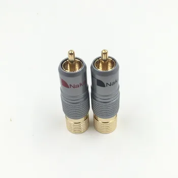 2pcs NAKAMICHI 10mm Gold Plated RCA Plug Locking Non Solder Plug RCA Coaxial Connector Socket Adapter factory High Quality
2pcs NAKAMICHI 10mm Gold Plated RCA Plug Locking Non Solder Plug RCA Coaxial Connector Socket Adapter factory High Quality