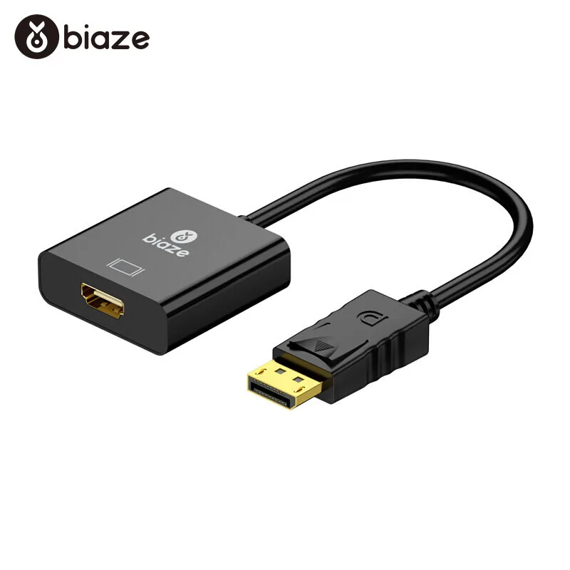 Biaze Displayport to HDMI Cable 2K HDMI Converter For MacBook Air 13 iMac Chromebook Mini DP to HDMI Adapter projector 1080P
Biaze Displayport to HDMI Cable 2K HDMI Converter For MacBook Air 13 iMac Chromebook Mini DP to HDMI Adapter projector 1080P