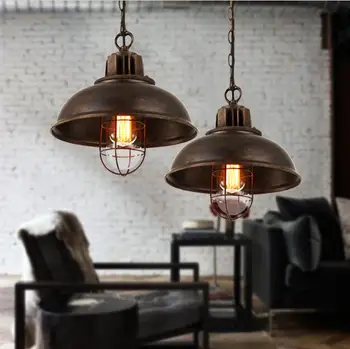 American Village Industrial retro shade single-head pendant light iron bar table restaurant personality loft pendant lamp
American Village Industrial retro shade single-head pendant light iron bar table restaurant personality loft pendant lamp