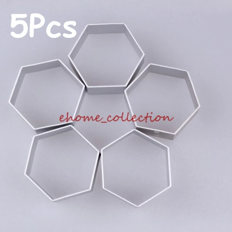 5PC Hexagon Alloy Fondant Cookie Cutters Bakeware Mould Biscuit Cake tools Diy Cake Decorating Tool
5PC Hexagon Alloy Fondant Cookie Cutters Bakeware Mould Biscuit Cake tools Diy Cake Decorating Tool