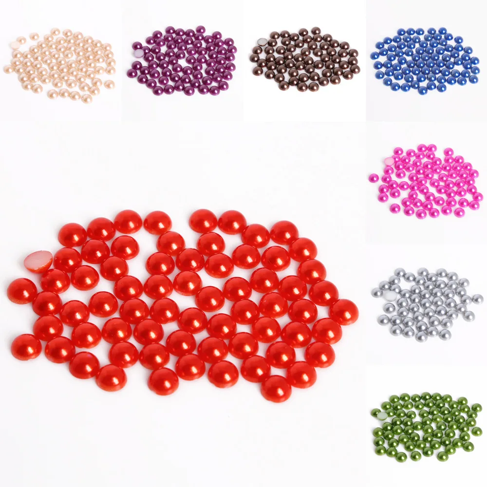 New Many Colors Craft ABS Imitation Pearls Half Round Flatback Pearls Resin Scrapbook Beads Decorate DIY 8mm 200Pcs
New Many Colors Craft ABS Imitation Pearls Half Round Flatback Pearls Resin Scrapbook Beads Decorate DIY 8mm 200Pcs