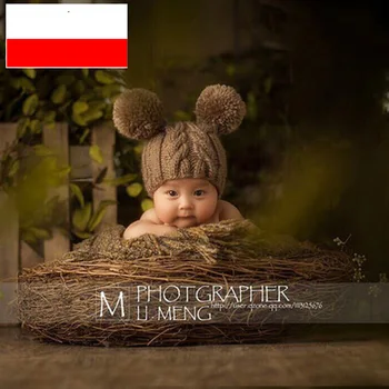 PCFDDR Hand-woven milk cotton wool cap Baby photo warm autumn and winter ball cap.
PCFDDR Hand-woven milk cotton wool cap Baby photo warm autumn and winter ball cap.
