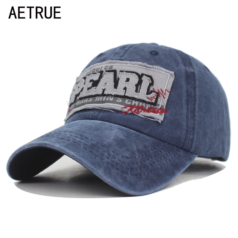 

AETRUE Washed Baseball Cap Women Men Snapback Hats For Men Cotton Bone Female Trucker Casquette Gorras Letter Male Dad Caps Hat