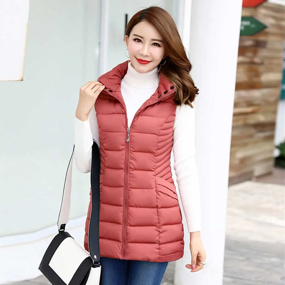 Brieuces 2018 New Winter Casual Cotton Vest Women Sleeveless Hooded Jacket Coat Colete Feminino Waistcoat Plus Size 4XL
Brieuces 2018 New Winter Casual Cotton Vest Women Sleeveless Hooded Jacket Coat Colete Feminino Waistcoat Plus Size 4XL