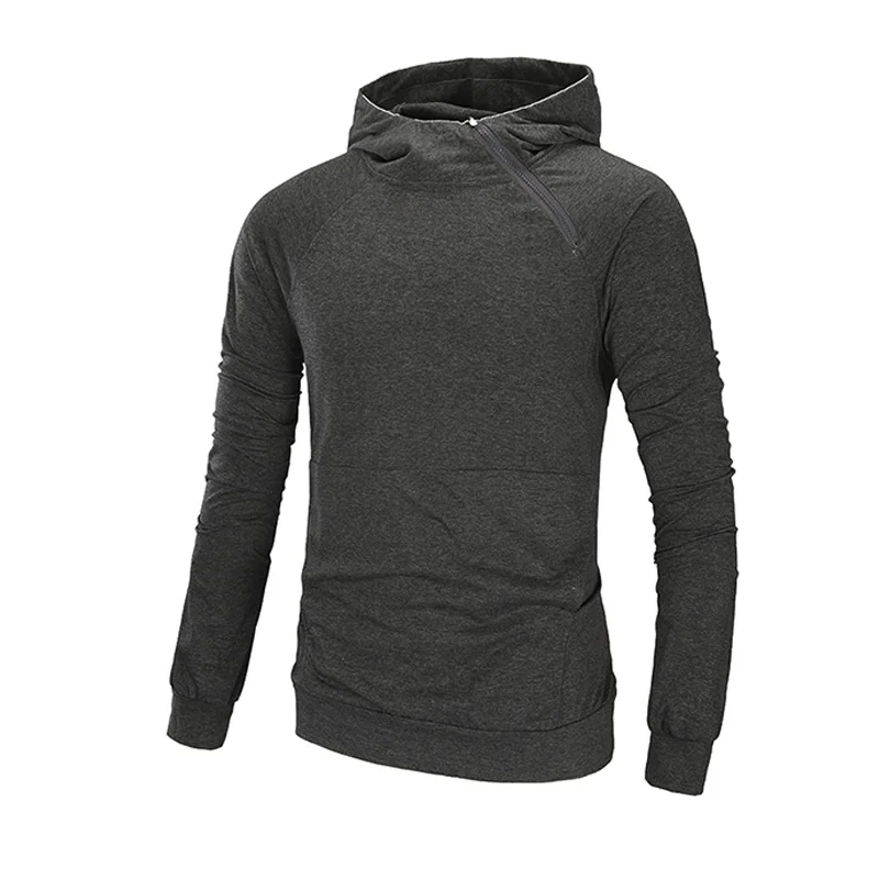 

New Hoodies Men 2019 Male Long Sleeve Hoodie Thin Section Oblique Pull Sweatshirt Mens Moletom Masculino Hoodies Slim Tracksuit