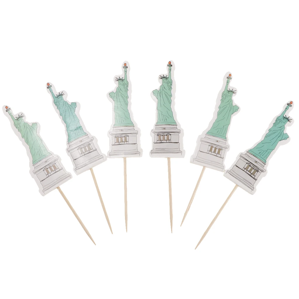 24pcs/lot Cupcake Topper New York Empire State Taxi Statue Liberty Cupcake Picks for Wedding Birthday Baby Shower Party Supplies 24pcs/lot Cupcake Topper New York Empire State Taxi Statue Liberty Cupcake Picks for Wedding Birthday Baby Shower Party Supplies