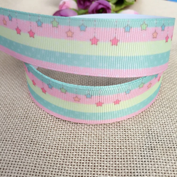 1 "25MM new arrival free shipping Star stripes gradient printed grosgrain ribbons cartoon ribbon handmade hair bows 5 yards
1 "25MM new arrival free shipping Star stripes gradient printed grosgrain ribbons cartoon ribbon handmade hair bows 5 yards