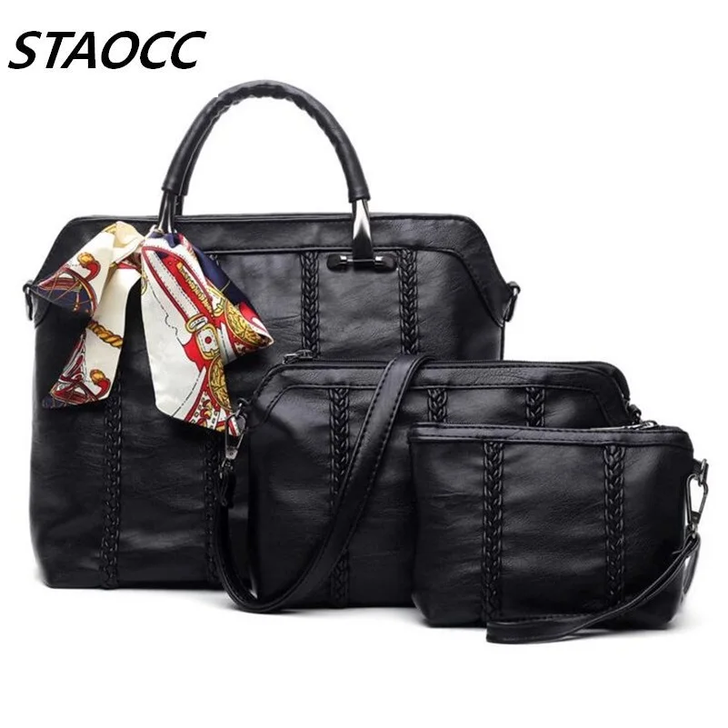 Women Leather Handbags Composite Bag Tote Bag Ribbons Decoration Ladies Purses High Quality Woman Handbag Bolsas Feminina 2017 Women Leather Handbags Composite Bag Tote Bag Ribbons Decoration Ladies Purses High Quality Woman Handbag Bolsas Feminina 2017 <br><br>Aliexpress
