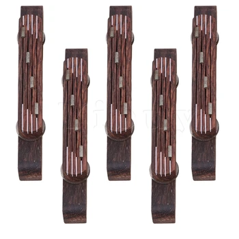 Yibuy 5 pcs Exquisite Adjustable Height Rosewood Bridge for Mandolin 103mm Length
Yibuy 5 pcs Exquisite Adjustable Height Rosewood Bridge for Mandolin 103mm Length