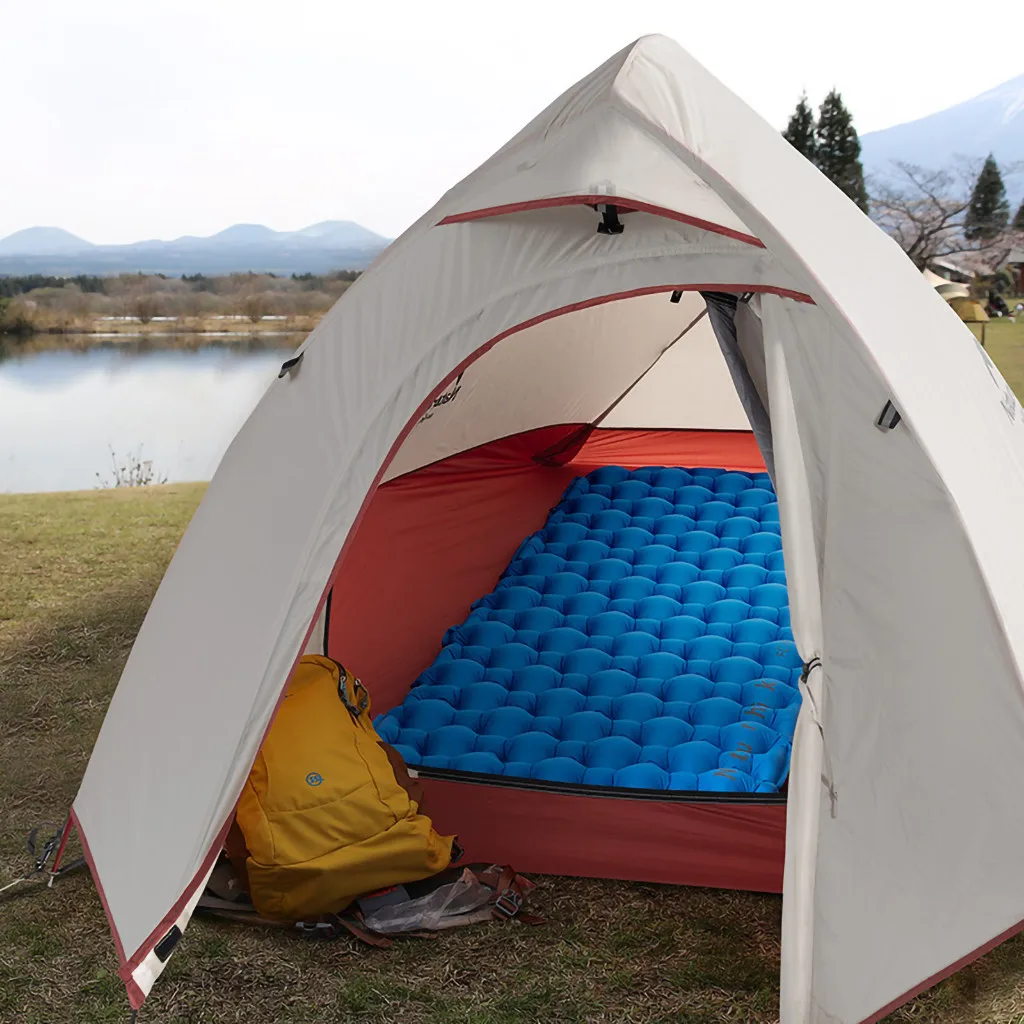 Ultralight Inflating Portable Bed Mat for Hiking Backpacking Folding Mattress Moisture-proof Thicken