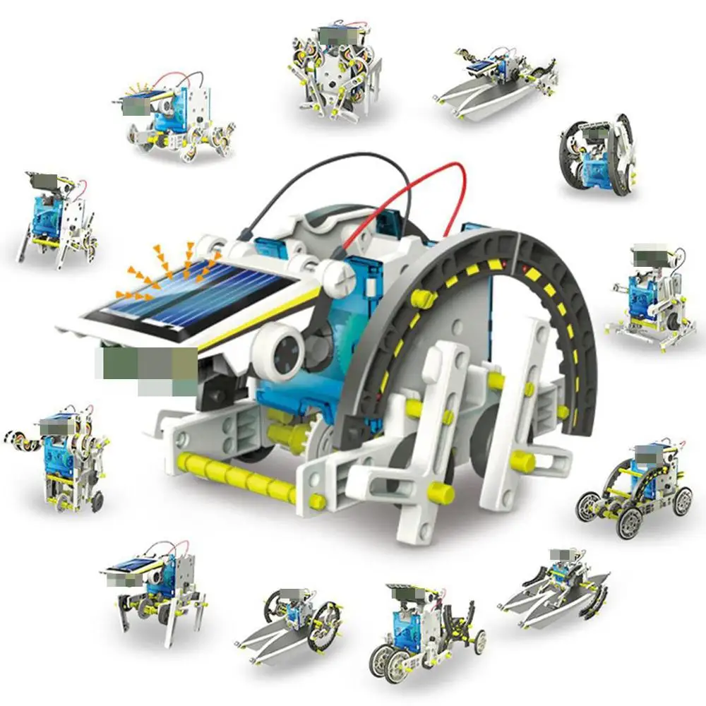 13 in 1 Solar Power Robot Kit DIY Toy Solar Powered Toys Transformation Robot Kit Educational Gift Toys for Boys birthday Gift
13 in 1 Solar Power Robot Kit DIY Toy Solar Powered Toys Transformation Robot Kit Educational Gift Toys for Boys birthday Gift