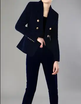 Fashion velvet suit female Spring and Autumn New fashion career OL British style two-piece velvet suit suit women
Fashion velvet suit female Spring and Autumn New fashion career OL British style two-piece velvet suit suit women