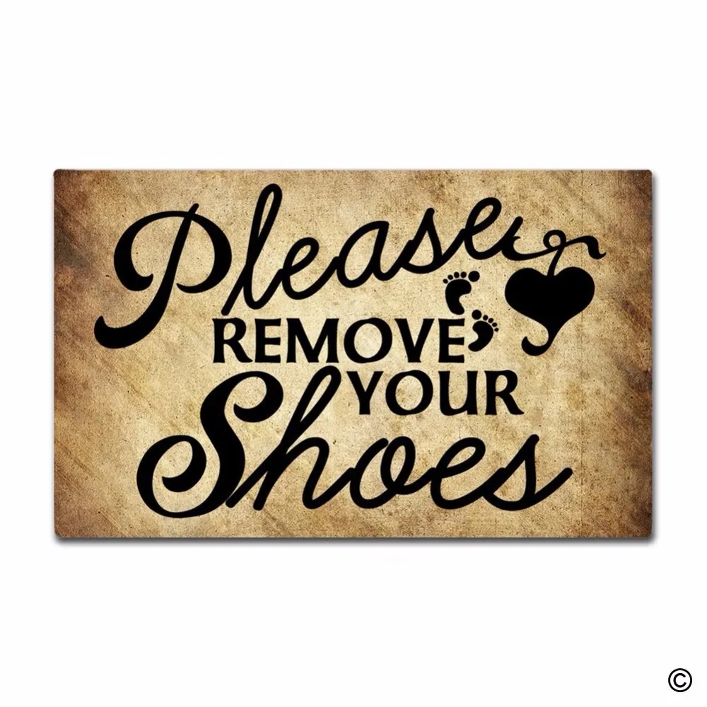 Funny Printed Doormat Entrance Mat Floor Mat Please Remove Your Shoes Non-slip Doormat 30 by 18 Inch Machine Washable Non-woven
Funny Printed Doormat Entrance Mat Floor Mat Please Remove Your Shoes Non-slip Doormat 30 by 18 Inch Machine Washable Non-woven