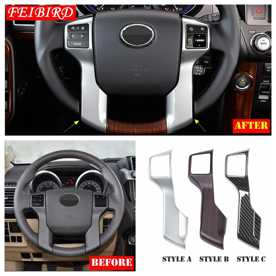 For Toyota Land Cruiser Prado FJ150 2014 2015 2016 2017 2018 ABS Front Steering Wheel Panel Cover Trim MATTE SILVER CARBON FIBER
For Toyota Land Cruiser Prado FJ150 2014 2015 2016 2017 2018 ABS Front Steering Wheel Panel Cover Trim MATTE SILVER CARBON FIBER