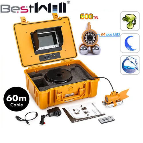 Original bestwill underwater camera waterproof camera Sony CCD effio 600TVL with 60M HD underwater video camera with 24 led
Original bestwill underwater camera waterproof camera Sony CCD effio 600TVL with 60M HD underwater video camera with 24 led