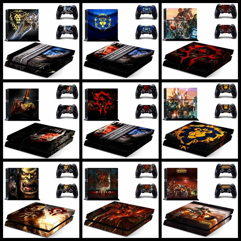 New Warcraft Style Skin Sticker Cover For Playstation 4 PS4 Console and Cover Decals Of 2 Controllers
New Warcraft Style Skin Sticker Cover For Playstation 4 PS4 Console and Cover Decals Of 2 Controllers