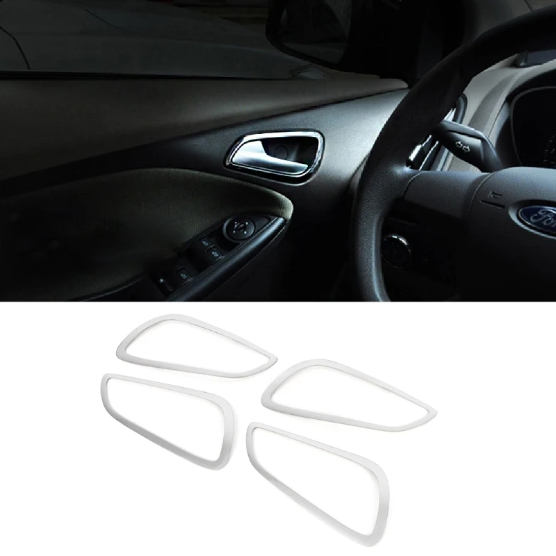4 Pcs Stainless Steel Car Interior Doors Hand-clasping Trim Ring For Ford Focus 3 MK3 2012 2013 for car accessories
4 Pcs Stainless Steel Car Interior Doors Hand-clasping Trim Ring For Ford Focus 3 MK3 2012 2013 for car accessories