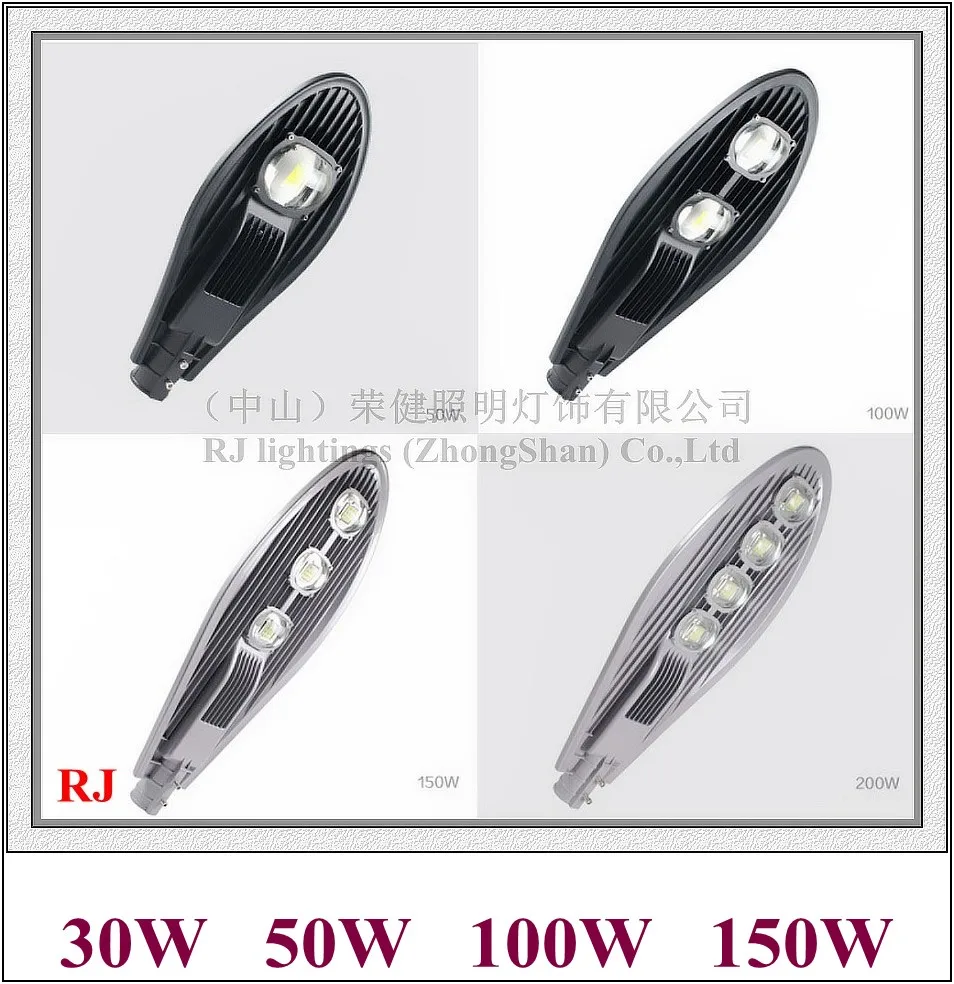 Epistar COB LED street light lamp LED road light IP65 30W / 50W / 100W / 150W AC85-265V 50HZ/60HZ sword style I RJ-LS-A
Epistar COB LED street light lamp LED road light IP65 30W / 50W / 100W / 150W AC85-265V 50HZ/60HZ sword style I RJ-LS-A