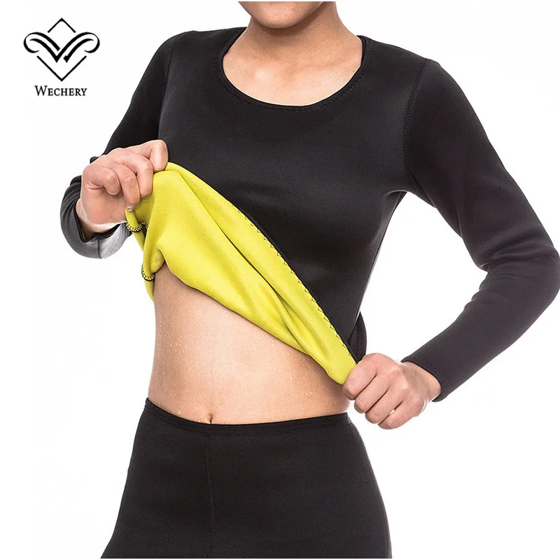 Wechery New Shpapers Long sleeve Tops Slimming Sweat Shirt Women Abdomen Thermo Tummy Waist Sweat Sauna Weight Loss faja hombres
Wechery New Shpapers Long sleeve Tops Slimming Sweat Shirt Women Abdomen Thermo Tummy Waist Sweat Sauna Weight Loss faja hombres