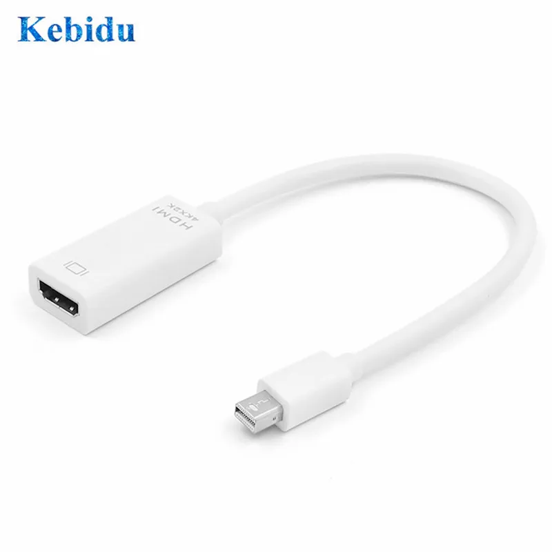 KEBIDU 4k Mini DP to HDMI Adapter Mini DisplayPort Display Port DP to HDMI Cable Converter For Mac Macbook Pro Air Notebook
KEBIDU 4k Mini DP to HDMI Adapter Mini DisplayPort Display Port DP to HDMI Cable Converter For Mac Macbook Pro Air Notebook