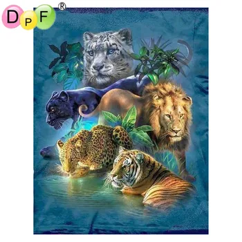 DPF 5D Diy square diamond painting Tiger Leopard Lion diamond embroidery Mosaic pattern home decoration painting artwork
DPF 5D Diy square diamond painting Tiger Leopard Lion diamond embroidery Mosaic pattern home decoration painting artwork