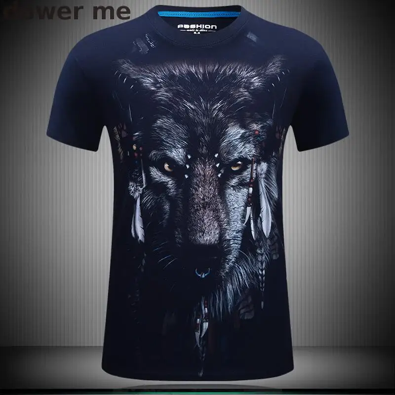 High quality new fashion cotton 3d t shirt men 2017 summer new arrvial 3D funny Print wolf man's T-shirt plus size 5xl
High quality new fashion cotton 3d t shirt men 2017 summer new arrvial 3D funny Print wolf man's T-shirt plus size 5xl