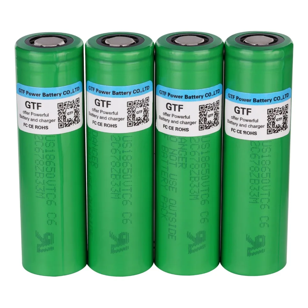 Литий-ионный аккумулятор GTF VTC6 3 7 в 18650 перезаряжаемая батарея 3000 мАч для US18650VTC6 30A