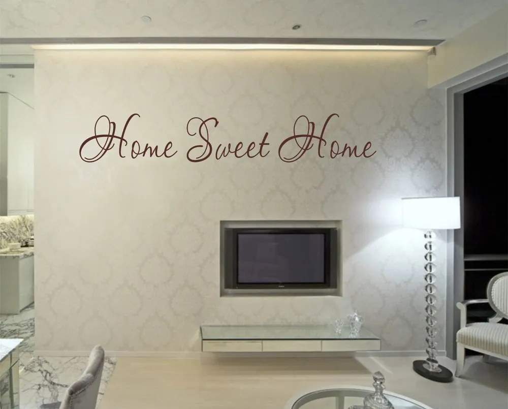 Compre Letras Inglesas Hogar Dulce Hogar Etiqueta De La Pared Para