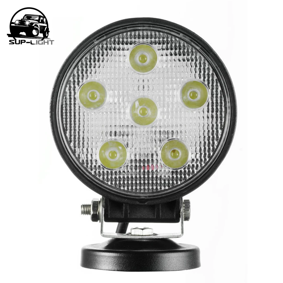 one pair 4.5 inch 18w round led work light 12v 24v led flood driving light IP67 with 6 *3w high intensity LEDs day light
one pair 4.5 inch 18w round led work light 12v 24v led flood driving light IP67 with 6 *3w high intensity LEDs day light