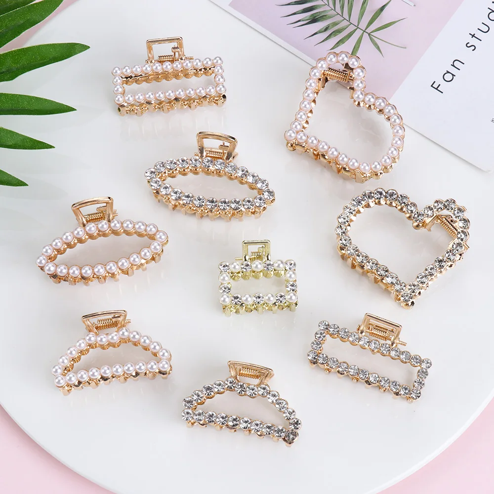 Fashion Hair Accessories Imitation Pearl Hair Claws Rhinestone Hairclips Geometric Hairpin Crab Women Wedding Party Headwear
Fashion Hair Accessories Imitation Pearl Hair Claws Rhinestone Hairclips Geometric Hairpin Crab Women Wedding Party Headwear