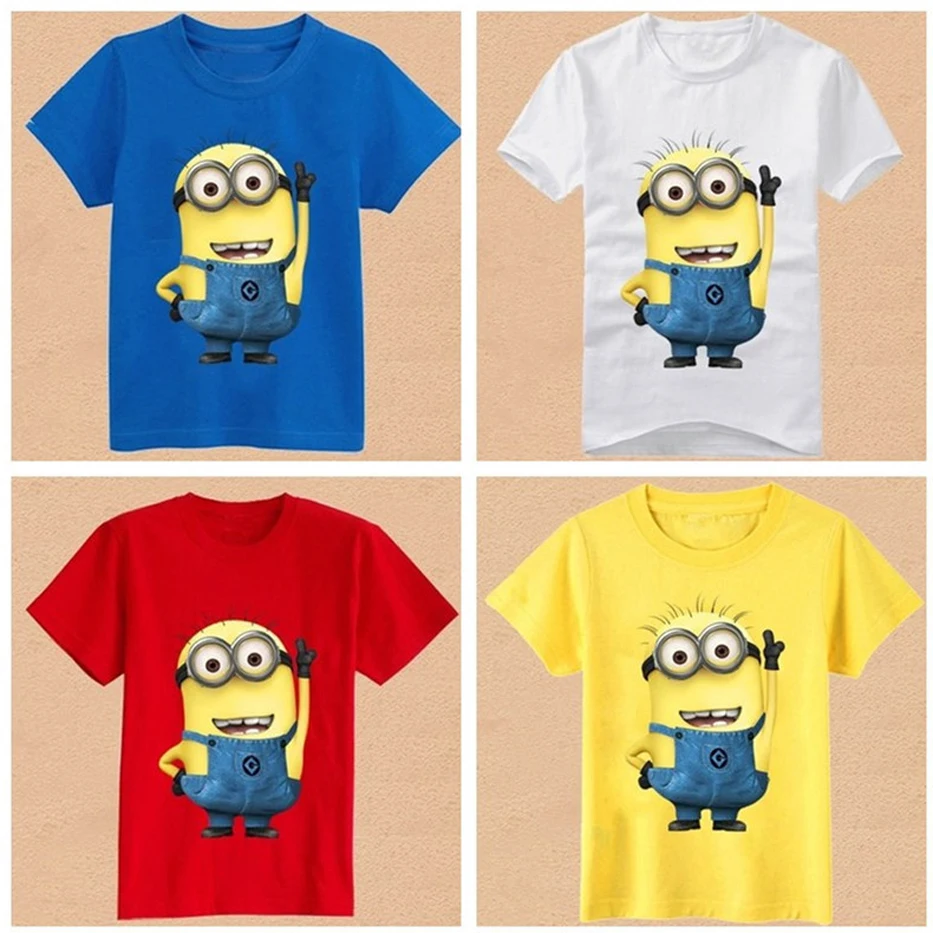 New Boys Short Sleeved T-Shirts Despicable Minions Cartoon Baby Children Infant T-shirts Girls Tops Tee Costume Child Clothing
New Boys Short Sleeved T-Shirts Despicable Minions Cartoon Baby Children Infant T-shirts Girls Tops Tee Costume Child Clothing
