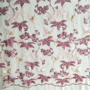 LASUI 1yard/1 lot High-grade maple leaf, bird embroidered mesh lace fabric DIY cloth summer dress skirt Wedding dress X0323
LASUI 1yard/1 lot High-grade maple leaf, bird embroidered mesh lace fabric DIY cloth summer dress skirt Wedding dress X0323